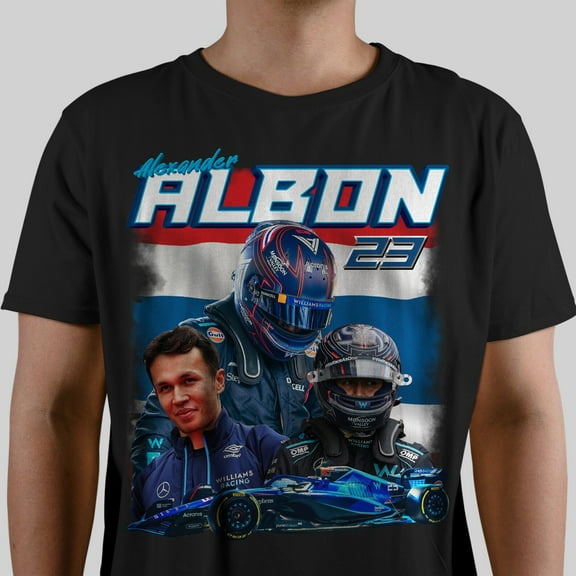 Alexander Albon T-Shirt, Williams Formula One Racing Vintage 90s Bootleg Unisex Shirt, Racing Grand Prix F1 Tee