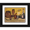 thumbnail image 1 of Alexander Apsit 14x11 Black Ornate Wood Framed Double Matted Museum Art Print Titled: European Cuisine (European Kitchen) (1914), 1 of 5