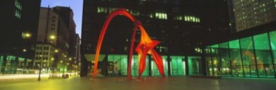 Alexander Calder Flamingo Chicago Illinois USA Canvas Art - Panoramic Images (36 x 12)