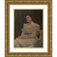 thumbnail image 1 of Alexander Demetrius Goltz 19x24 Gold Ornate Framed and Double Matted Museum Art Print Titled - Hermine Kunz, Born Hutterstrasser (1892), 1 of 4