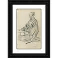 thumbnail image 1 of Alexander Evgenievich Yakovlev 10x14 Black Ornate Wood Framed Double Matted Museum Art Print Titled: Japanese Figure, 1 of 5