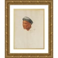 thumbnail image 1 of Alexander Evgenievich Yakovlev 14x18 Gold Ornate Wood Frame and Double Matted Museum Art Print Titled - Portrait of a Vietnamese Man (1932), 1 of 4