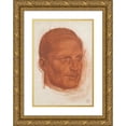 thumbnail image 1 of Alexander Evgenievich Yakovlev 17x24 Gold Ornate Framed and Double Matted Museum Art Print Titled - Portrait of a Member of the Croisiere Jaune Expedition Team, 1 of 4