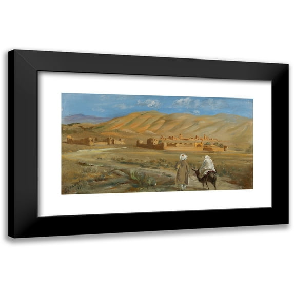 Alexander Evgenievich Yakovlev 18x11 Black Modern Framed Museum Art Print Titled - In the Desert of Afghanistan (1931)
