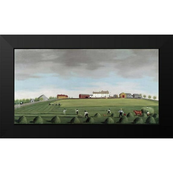 Alexander, Francis 24x14 Black Modern Framed Museum Art Print Titled - Ralph Wheelocks Farm