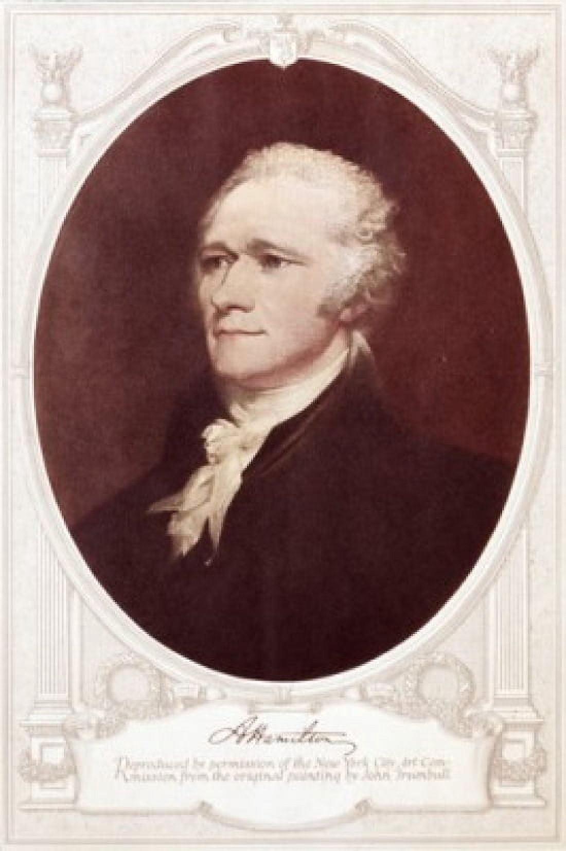 Alexander Hamilton American History Lithograph Canvas Art - (18 x 24)