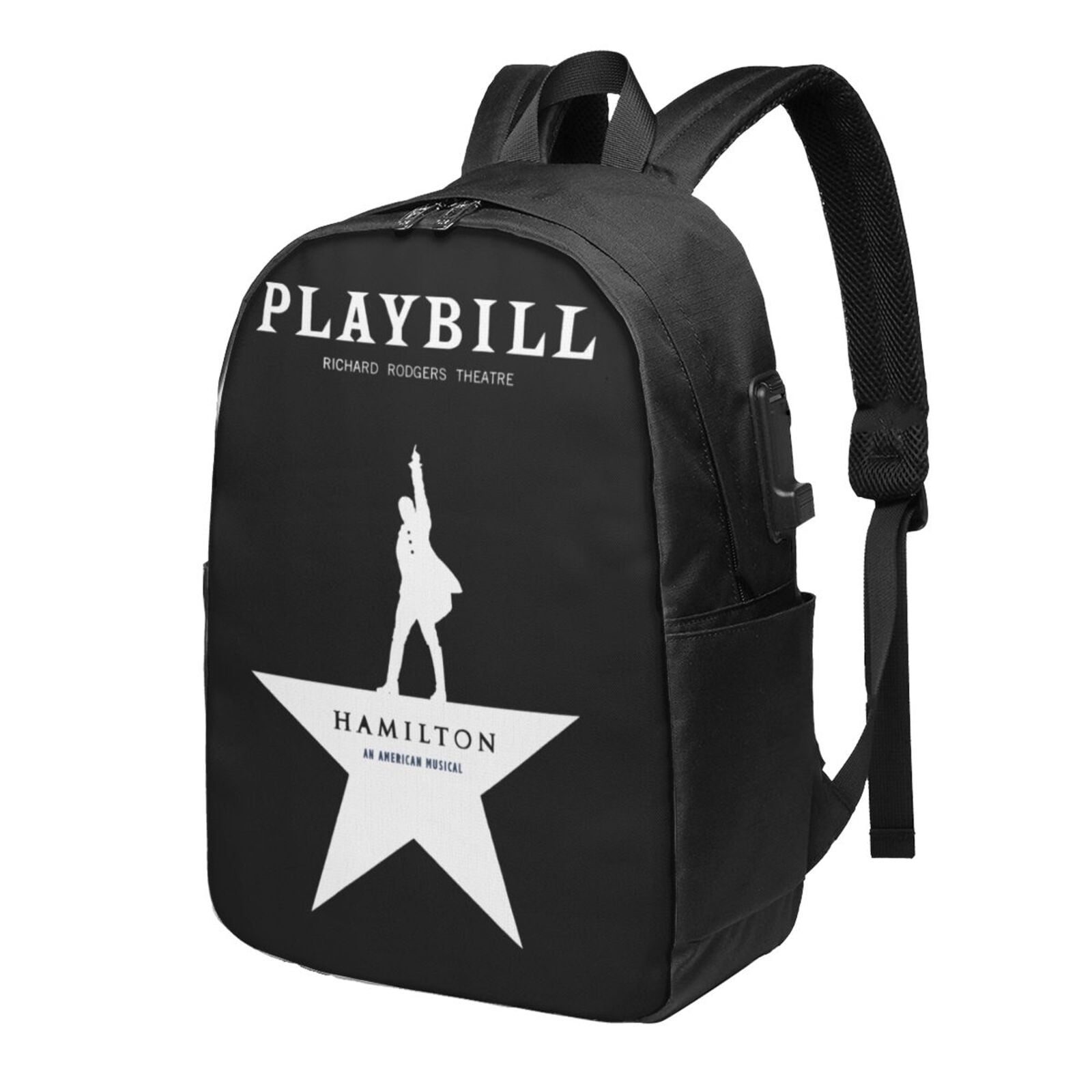Alexander Hamilton Logo Backpack Fashion Travel Backpack Laptop 