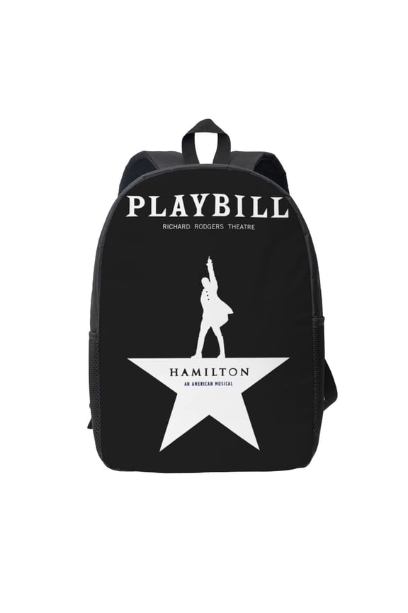 Alexander Hamilton Logo Backpack Simple Lightweight Backpack Fashion Travel Backpack Laptop Backpack 17 Inch