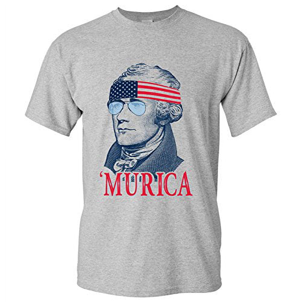 Alexander Hamilton Murica Funny Musical History Play Adult Cotton T Shirt X Large Sport Grey Walmart Business Supplies
