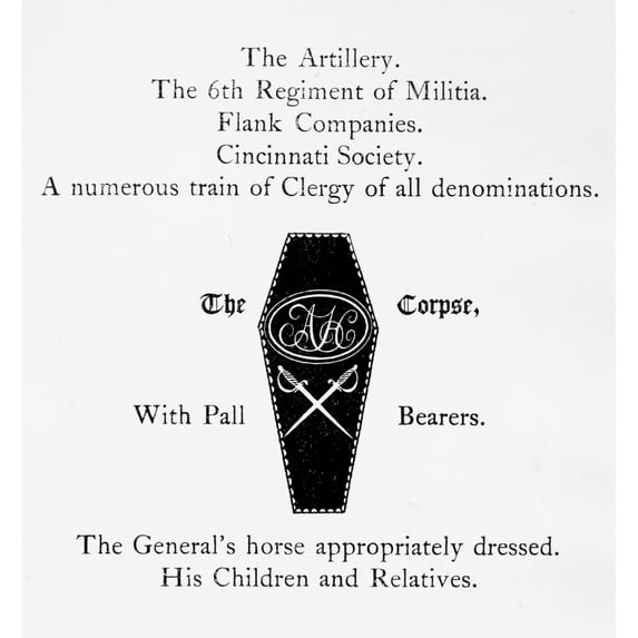 Alexander Hamilton N(1755-1804). American Politician. Account Of The Funeral Procession Of Alexander Hamilton From 'The