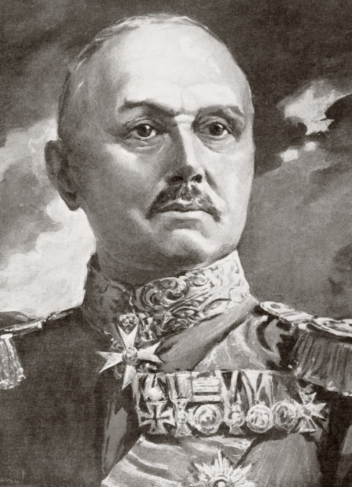 Alexander Heinrich Rudolph Von Kluck 1846 1934 German General During World War I From La Esfera 1914 Canvas Art - Ken Welsh Design Pics (24 x 34)
