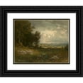 thumbnail image 1 of Alexander Helwig Wyant 18x15 Black Ornate Wood Framed Double Matted Museum Art Print Titled - End of Summer (circa 1880-1892), 1 of 5