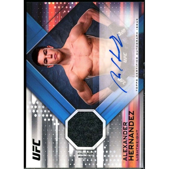 Alexander Hernandez Card 2019 Topps UFC Knockout Autographed Relics #KARAH