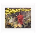 thumbnail image 1 of Alexander Herrmann The Great Magician - Vintage Magic Poster c.1885 - Fine Art Rolled Canvas Print 11in x 14in, 1 of 4