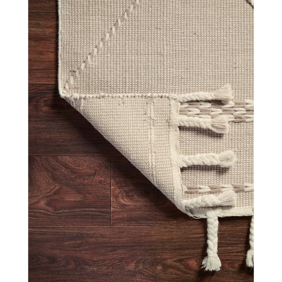 Alexander Home Isaiah Farmhouse Hand Loomed Wool Rug 5'-0" x 7'-6" 5' x 8' Living Room, Bedroom, Dining Room
