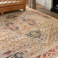 thumbnail image 1 of Alexander Home  Luxe Antiqued Distressed Boho Area Rug 7'10" x 10' Oriental, Floral & Botanical, Geometric 8' x 10' Accent, Indoor Living Room,, 1 of 5