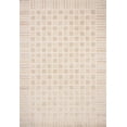 thumbnail image 1 of Chris Loves Julia x Loloi Calvin Bone / Natural 18" x 18" Sample Rug, 1 of 8