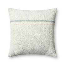 Loloi PLL0192 Ivory / Blue 22'' x 22'' Decorative Pillow