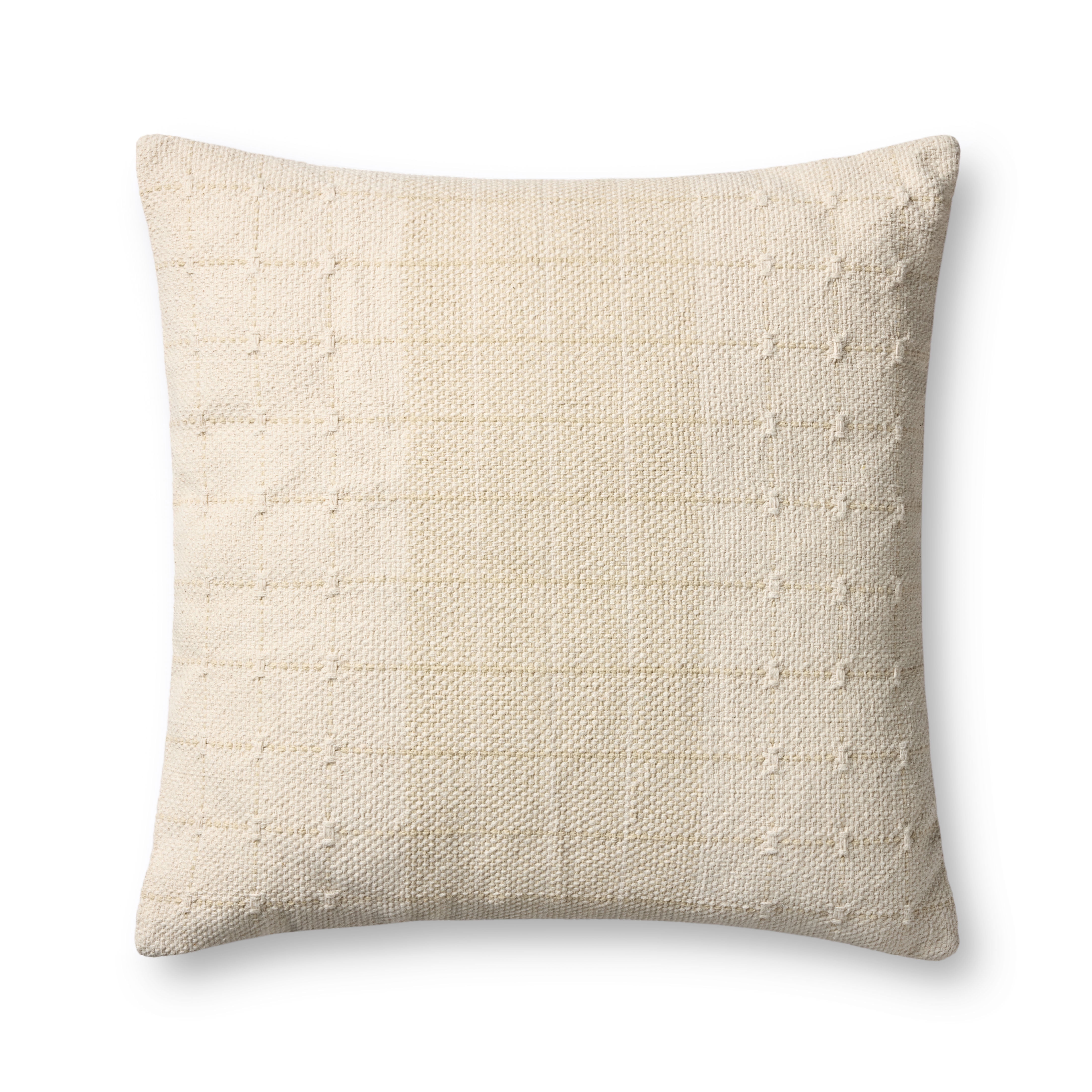 Loloi PLL0193 Beige / Natural 22'' x 22'' Decorative Pillow