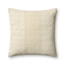 Loloi PLL0193 Beige / Natural 22'' x 22'' Decorative Pillow