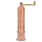 Alexander Home Greek Pepper Mill, 10 Inch Tall, Manual Grinder, Copper