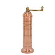 Alexander Home Greek Salt Mill, 8 Inch Tall, Manual Grinder, Copper
