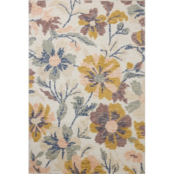 Loloi Tilly Bone / Multi 8'-6" x 11'-6" Area Rug