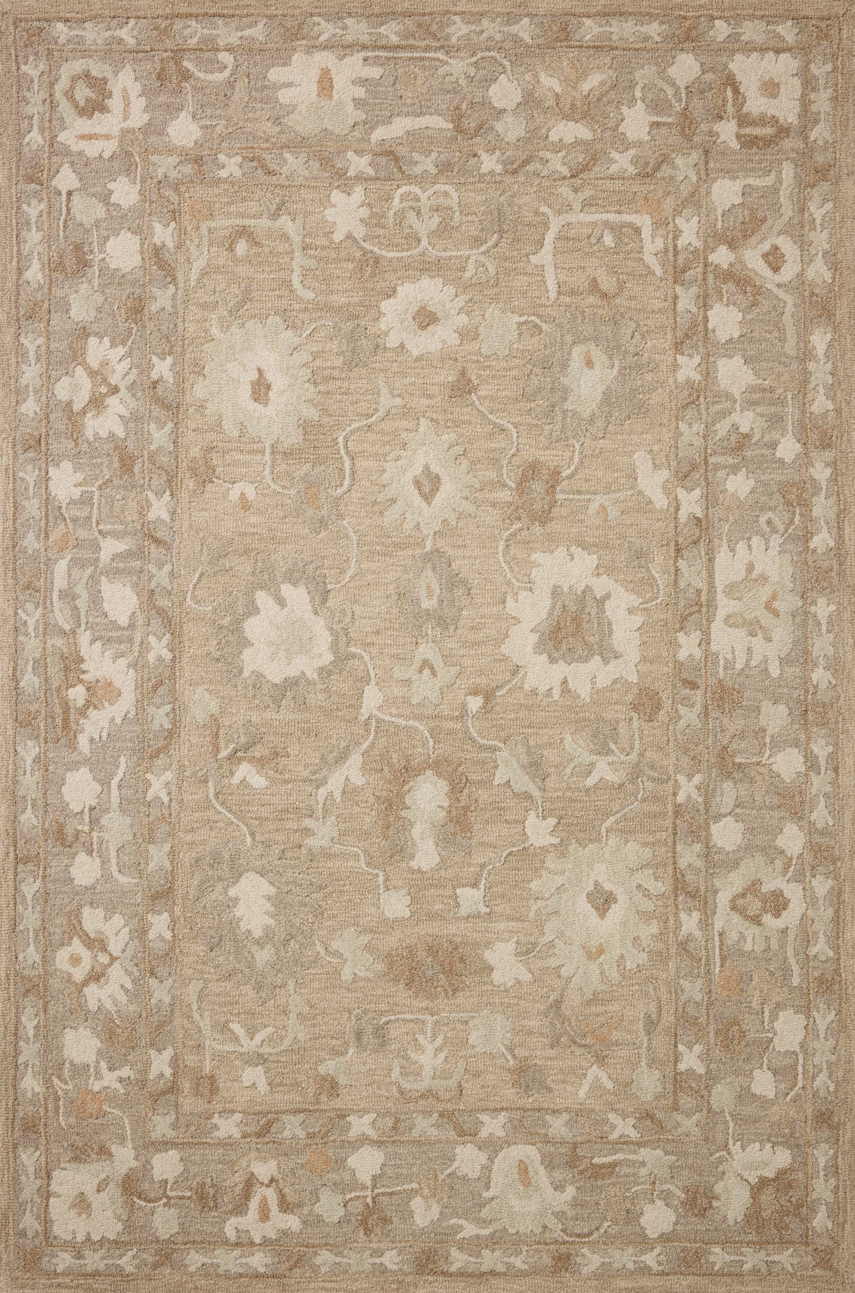 Chris Loves Julia x Loloi Dorothea Khaki / Dove 9'-3" x 13' Area Rug