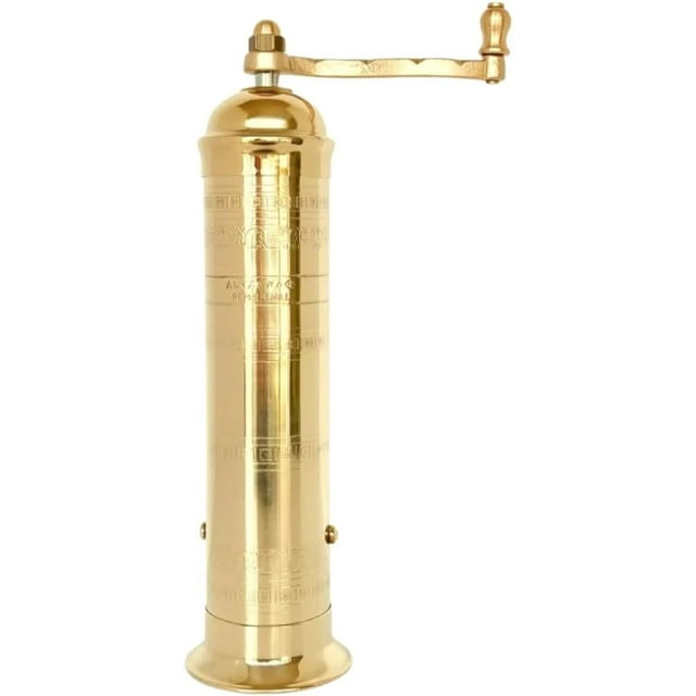 Alexander Home The Original Greek Pepper Mill Brass 10 Inch Tall