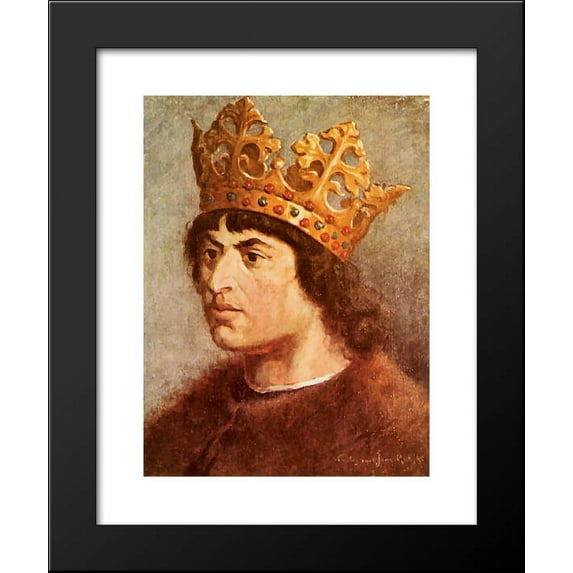 Alexander Jagiellon 20x24 Framed Art Print by Matejko, Jan