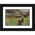 thumbnail image 1 of Alexander Koester 24x17 Black Ornate Framed Double Matted Museum Art Print Titled: Brixlegg Im Zillertal, Tyrol (1889), 1 of 5