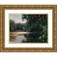 thumbnail image 1 of Alexander Koester 24x19 Gold Ornate Framed and Double Matted Museum Art Print Titled - Pond, Viktring (Approx. 1908), 1 of 4