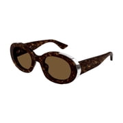 Alexander McQueen AM0445S 002 51mm Oval Sunglasses Womens