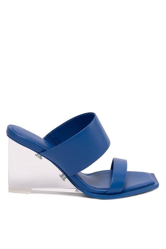 Galactic Blue Shard Sandals, Brand Size 37 ( US Size 7 )