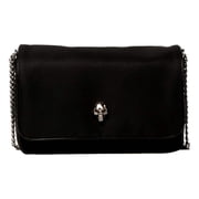 Alexander McQueen Small Black Nylon Skull Shoulder Bag 666119