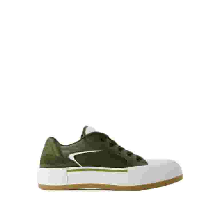 スニーカー Deck Sneakers - Alexander McQueen - Calfskin - Khaki Alexander Mcqueen Deck Sneakers - Calfskin - Khaki Green
