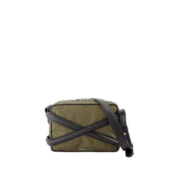Alexander Mcqueen Men's Harness Camera Bag - Nylon - Khaki Green