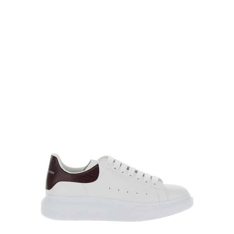 Alexander Mcqueen Men's White Sneakers With Oversized Alexander Mcqueen Men's White Sneakers With Oversized