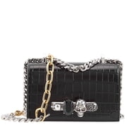 Alexander Mcqueen Mini Jeweled Chain Linked Shoulder Bag