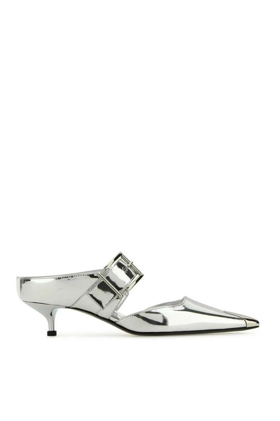 Punk 40mm Mirrored Mules, Brand Size 37 ( US Size 7 )