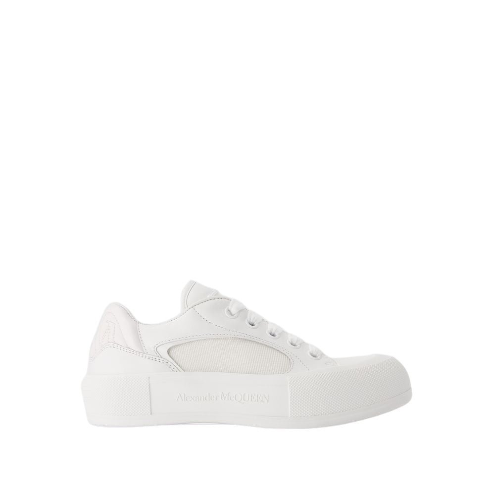 スニーカー Deck Sneakers - Alexander McQueen - Calfskin - White Alexander Mcqueen Deck Sneakers - Calfskin - White White