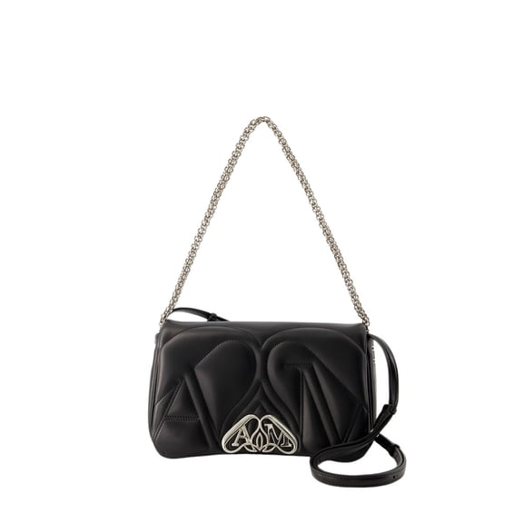 Alexander Mcqueen Women's The Seal Small Bag - Leather - Black Black
