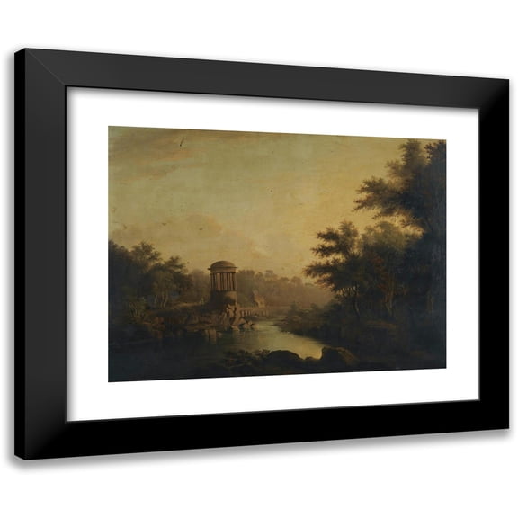 Alexander Nasmyth 14x12 Black Modern Framed Museum Art Print Titled - St Bernard's Well