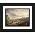 thumbnail image 1 of Alexander Nasmyth 24x19 Black Ornate Framed Double Matted Museum Art Print Titled: Princes Street with the Commencement of the Building of the Royal Institution (1825), 1 of 5
