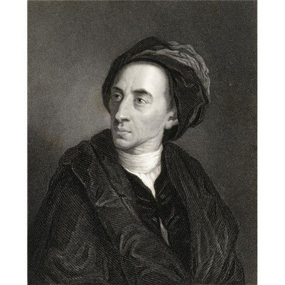 Alexander Pope 1688-1744 English Poet And Satirist. From The Book _Gallery Of Portraits Published London 1833.