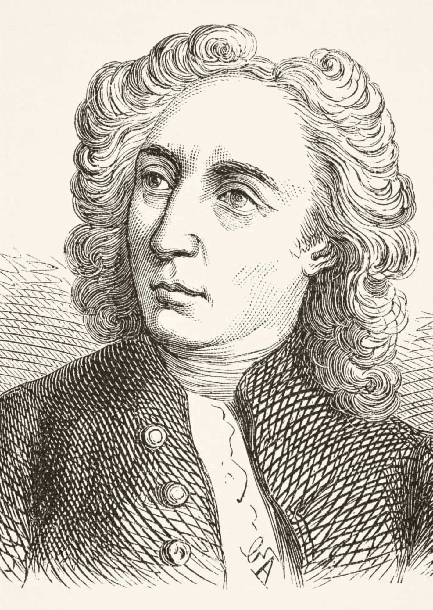 Alexander Pope 1688 To 1744 English Poet And Satirist From The National And Domestic History Of England By William Aubrey Published London Circa 1890 Canvas Art - Ken Welsh Design Pics (12 x 17)