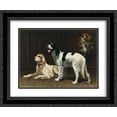 thumbnail image 1 of Alexander Pope 2x Matted 24x20 Black Ornate Framed Art Print 'A Pair of Setters ', 1 of 2