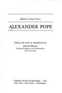 Pre-Owned Alexander Pope Blooms Modern Critical Views Library Binding ...