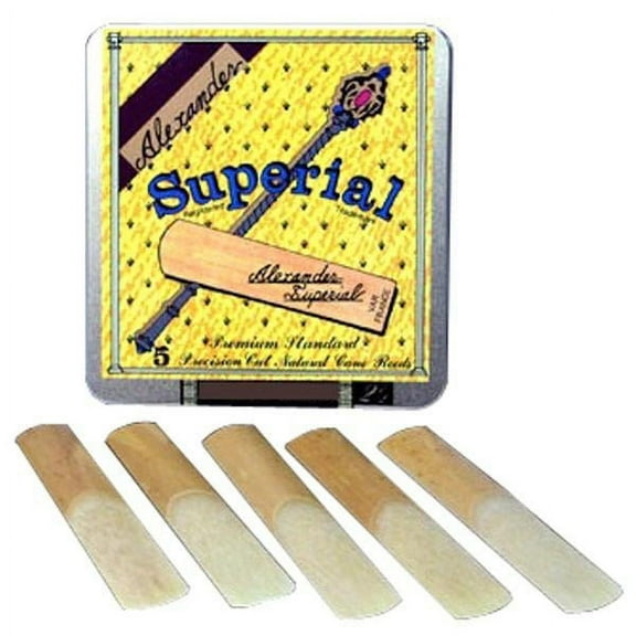 Alexander Reeds Superial Alto Saxophone Reeds Strength 2 Box of 5