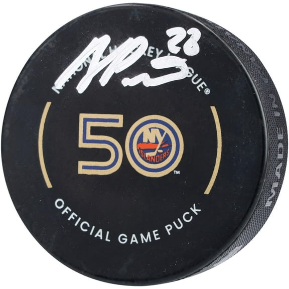 Alexander Romanov New York Islanders Autographed Official Game Puck - Fanatics Authentic Certified